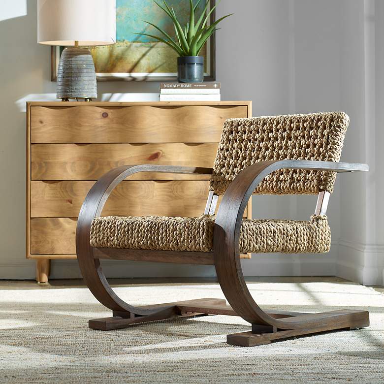 Image 1 Uttermost Rehema Walnut Accent Chair