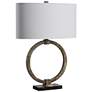 6_Uttermost Relic 26" Antiqued Gold and Black Open Ring Table Lamp more views
