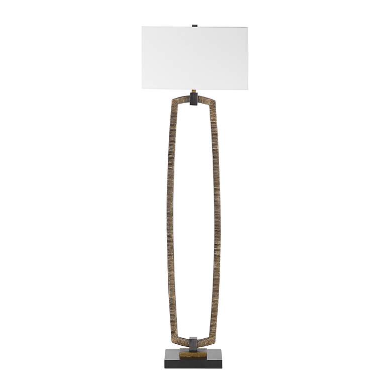 Image 4 Uttermost Relic Antiqued Gold Floor Lamp more views