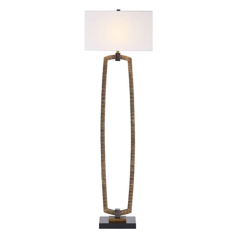 Image 5 Uttermost Relic Antiqued Gold Floor Lamp more views