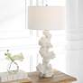 1_Uttermost Remnant 32" High Sculptural White Faux Stone Table Lamp