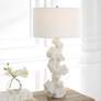 Uttermost Remnant White Stone Marble Table Lamp