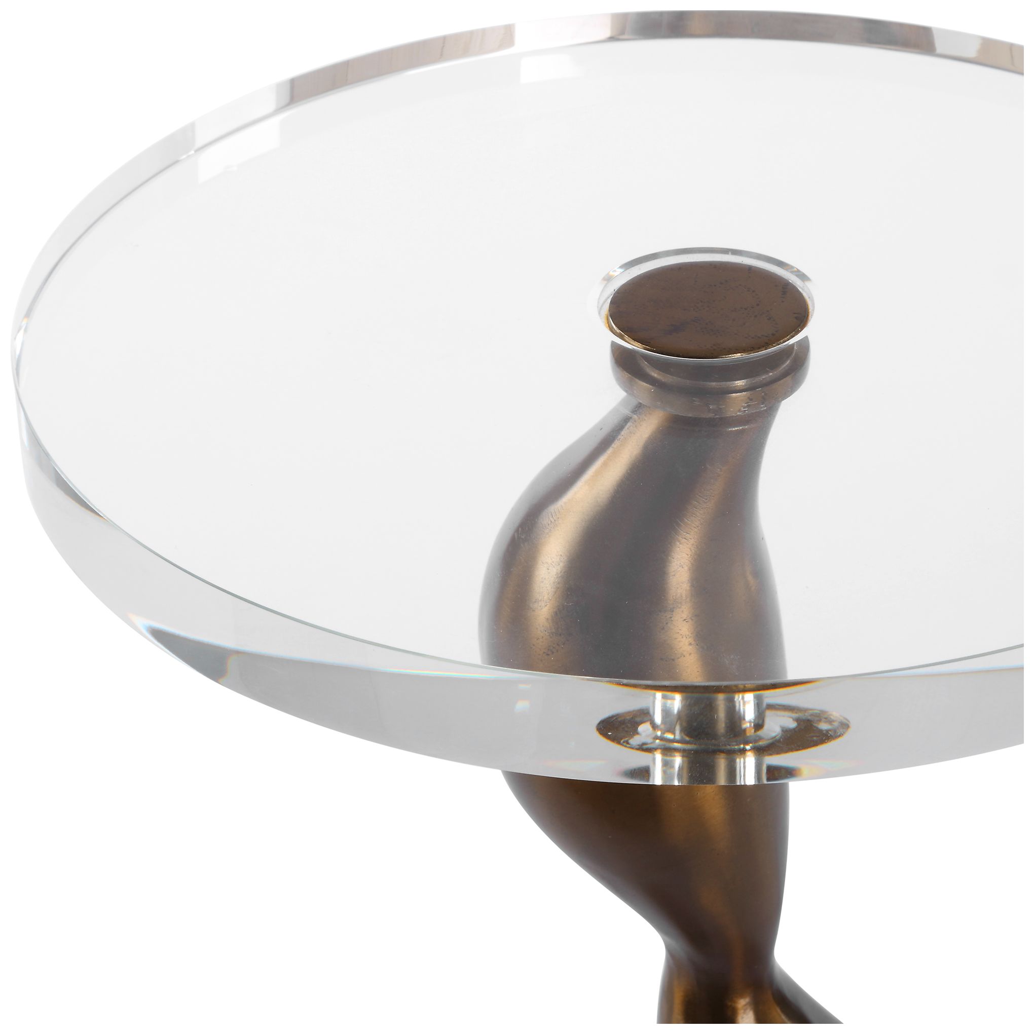 Uttermost Remolino 22 1/4" High Cast Iron Drink Table