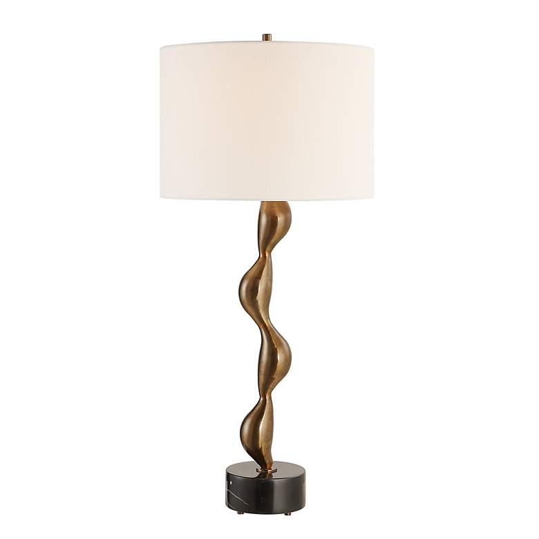 Image 2 Uttermost Remolino 32 3/4" High Bronze Cast Iron Table Lamp
