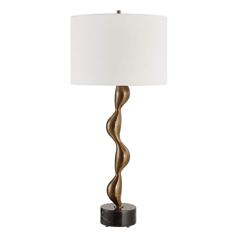 Image 4 Uttermost Remolino 32 3/4" High Bronze Cast Iron Table Lamp more views