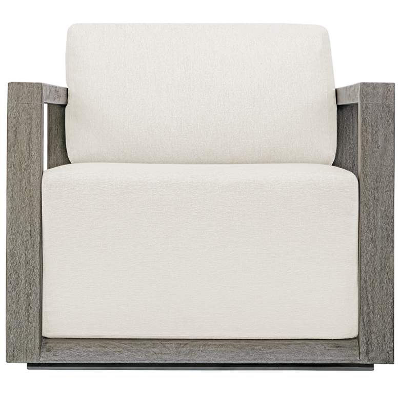 Image 2 Uttermost Remsen Weathered Gray Mahogany Outdoor Lounge Chair