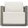 Uttermost Remsen Weathered Gray Mahogany Outdoor Lounge Chair
