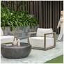 3_Uttermost Remsen Weathered Gray Mahogany Outdoor Lounge Chair more views