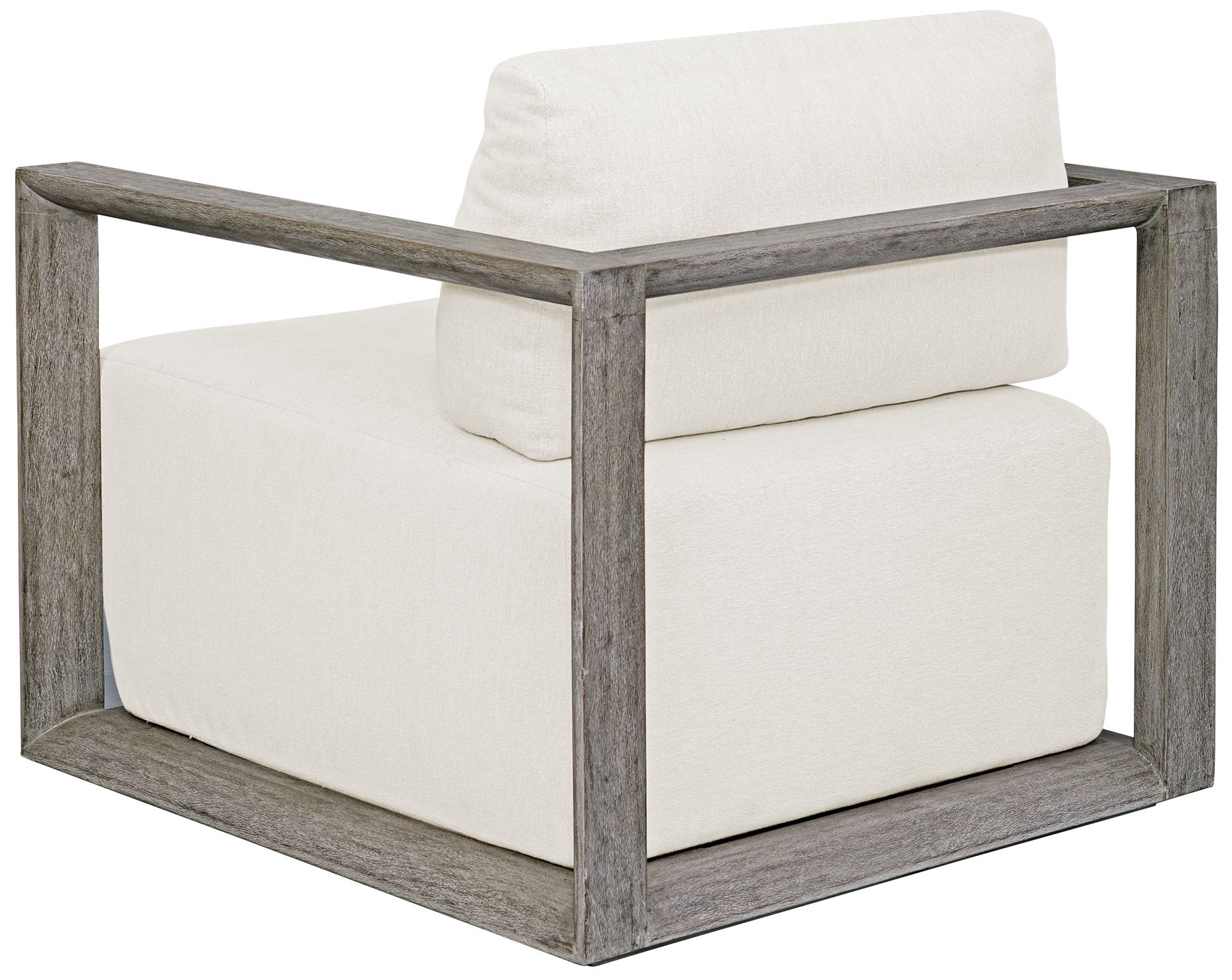 Uttermost Remsen Weathered Gray Mahogany Outdoor Lounge Chair