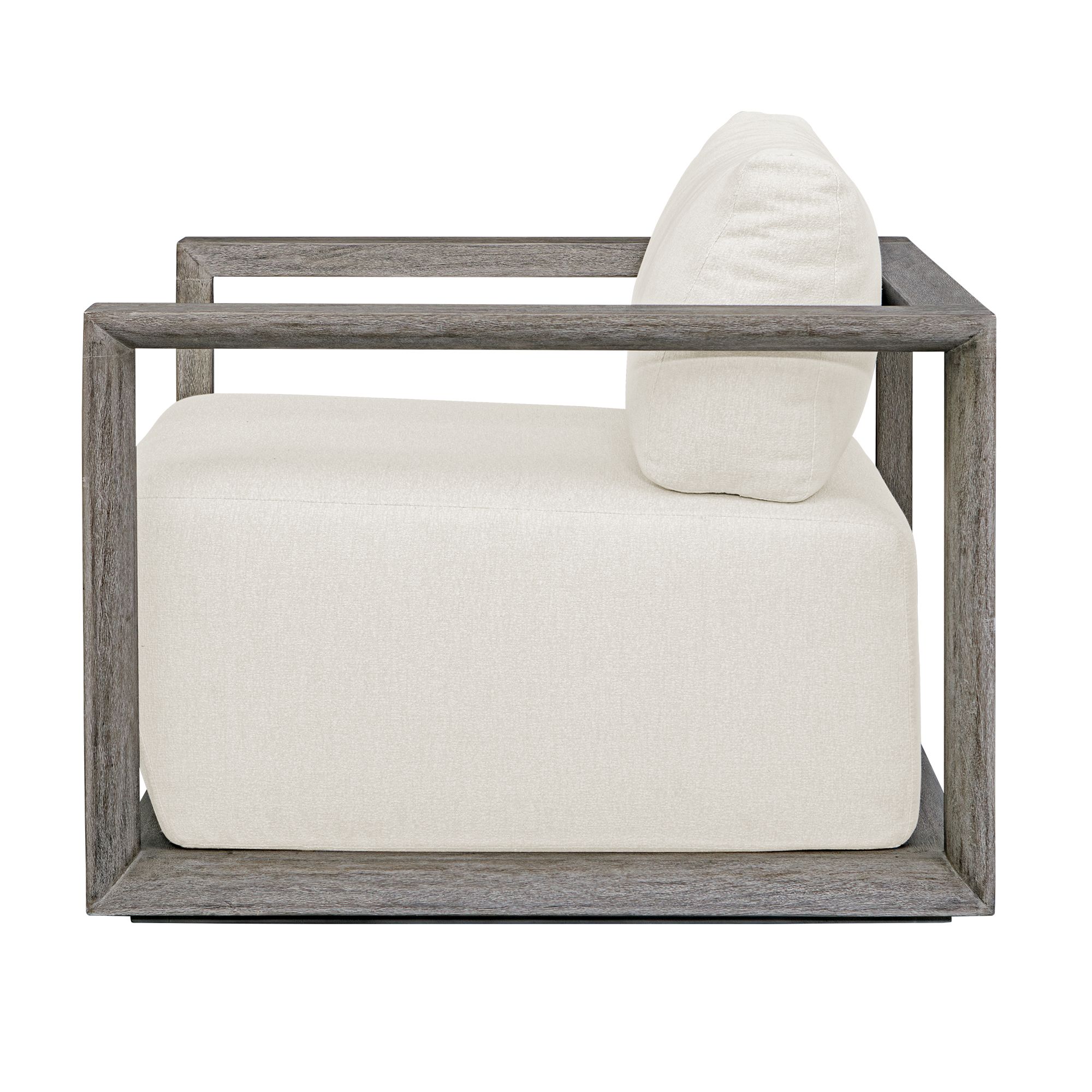 Uttermost Remsen Weathered Gray Mahogany Outdoor Lounge Chair