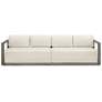 1_Uttermost Remsen Weathered Gray Mahogany Outdoor Sofa
