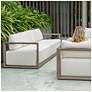 3_Uttermost Remsen Weathered Gray Mahogany Outdoor Sofa more views