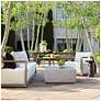 5_Uttermost Remsen Weathered Gray Mahogany Outdoor Sofa more views