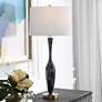 1_Uttermost Remy 32 1/2" Modern Dark Navy Blue Ceramic Table Lamp
