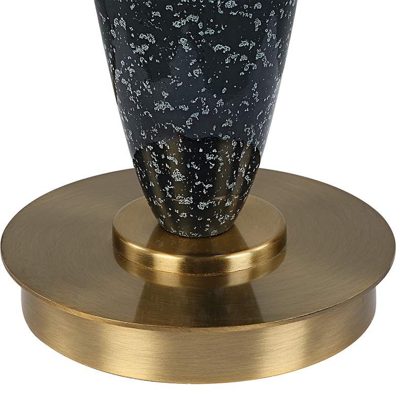 Image 6 Uttermost Remy Dark Navy Blue Ceramic Table Lamp more views