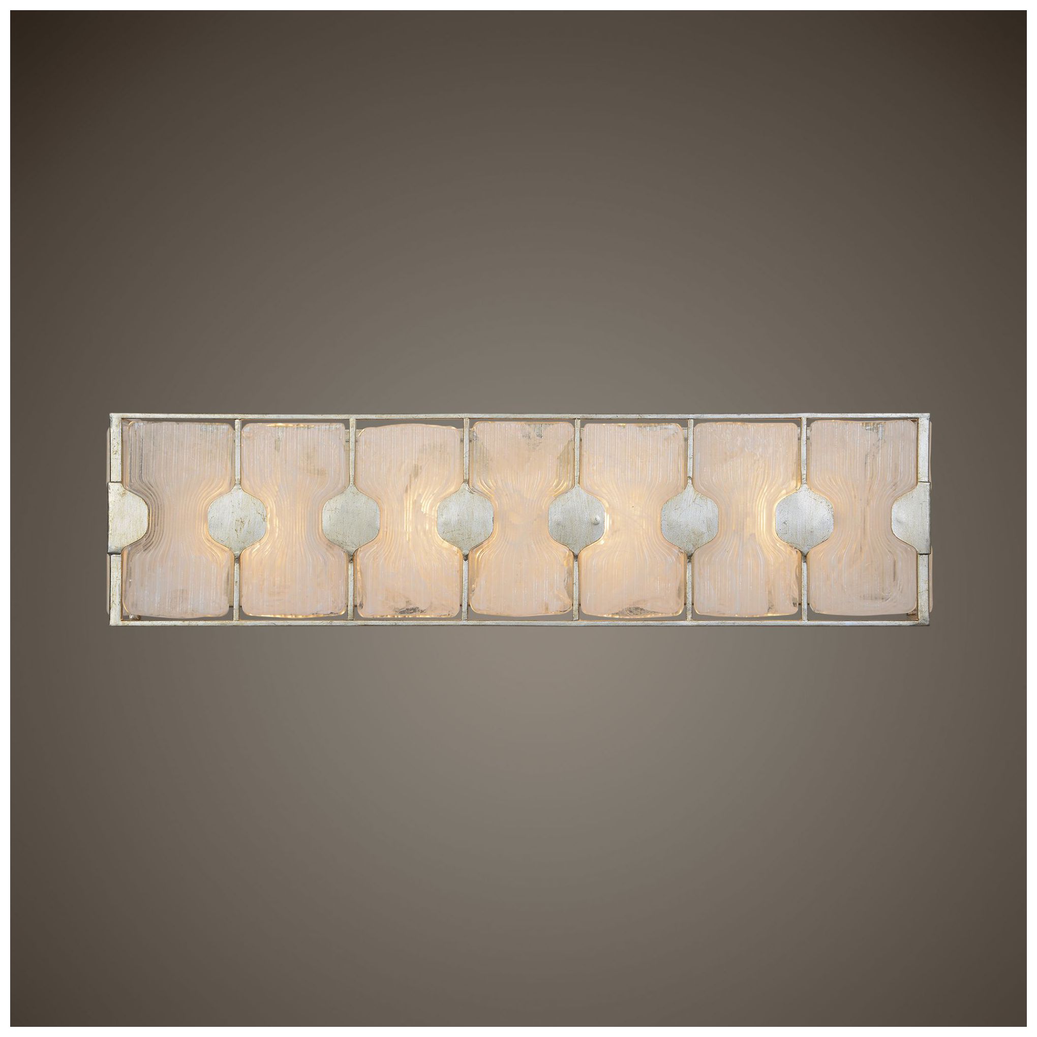 Image 5 Uttermost Rene 27"W White Glass and Metal 4-Light Bath Light more views