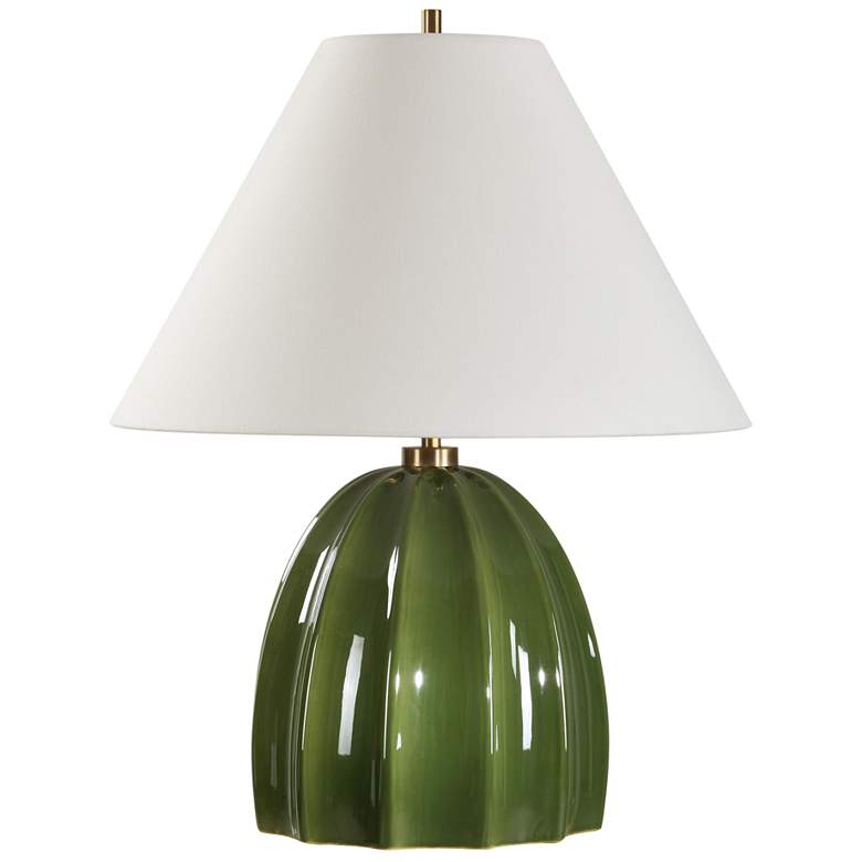 Image 3 Uttermost Renna 25 1/2" Green Ceramic Table Lamp more views