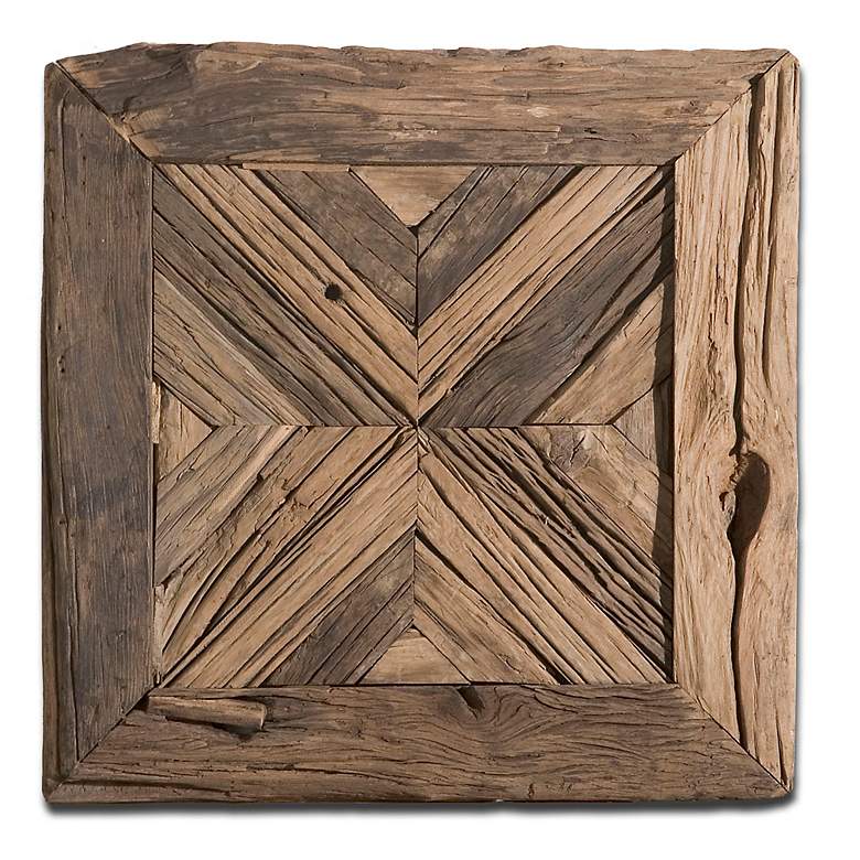 Image 1 Uttermost Rennick Rustic Pine Wood 21 inch Wide Wall Art