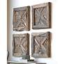 4_Uttermost Rennick Rustic Pine Wood 21" Wide Wall Art more views