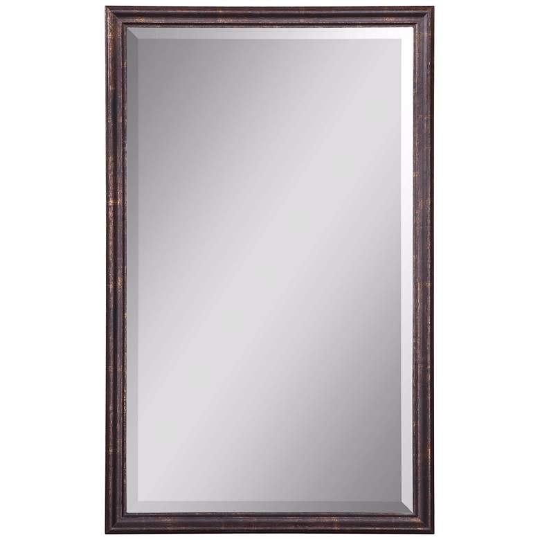 Image 2 Uttermost Renzo Bronze 20 inch x 32 inch Vanity Wall Mirror