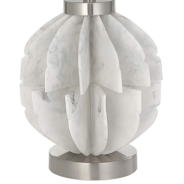 Image 4 Uttermost Repetition White Resin Table Lamp more views