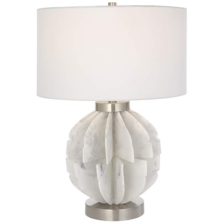 Image 7 Uttermost Repetition White Resin Table Lamp more views