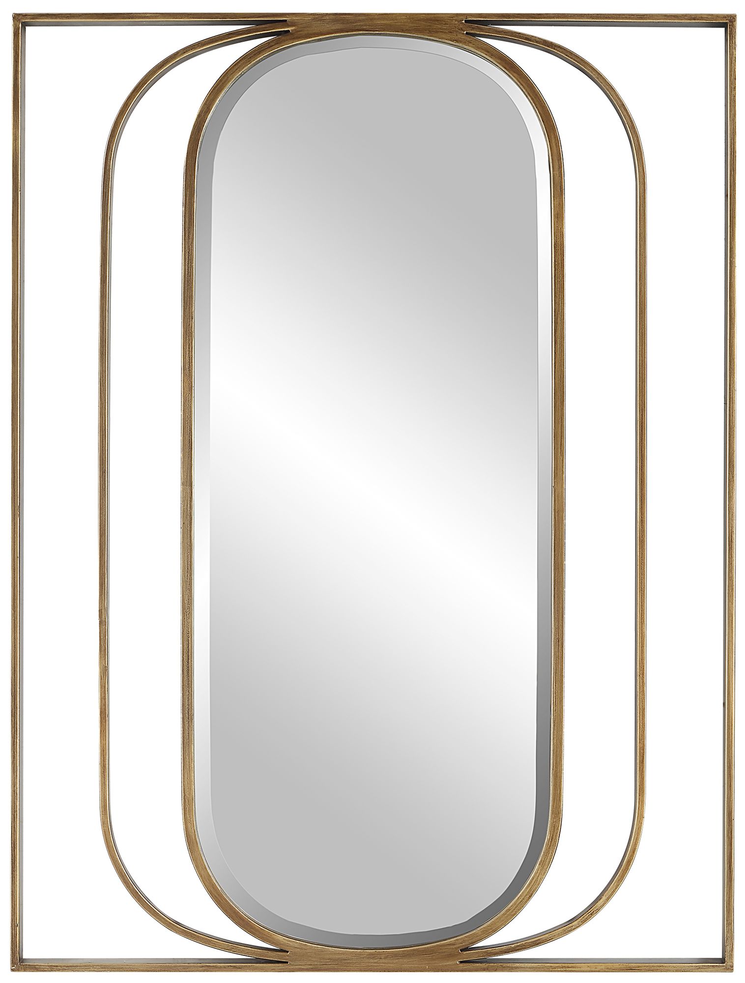 Image 2 Uttermost Replicate 30" x 40" Antique Gold Wall Mirror