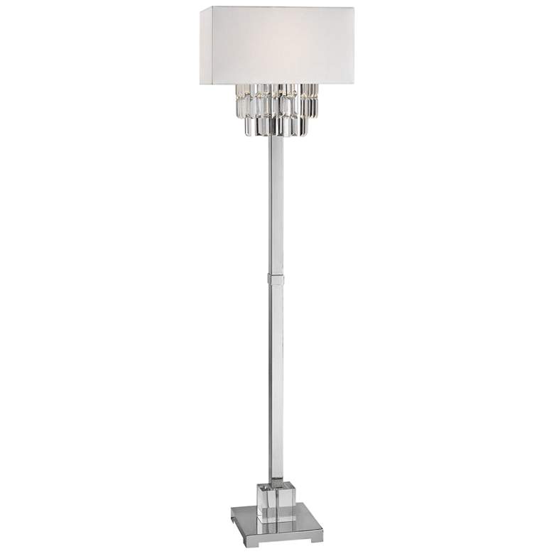 Image 1 Uttermost Resana 63 1/2 inch High Polished Nickel Floor Lamp