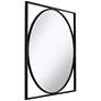 Uttermost Revel Black 34" Square Modern Wall Mirror in scene