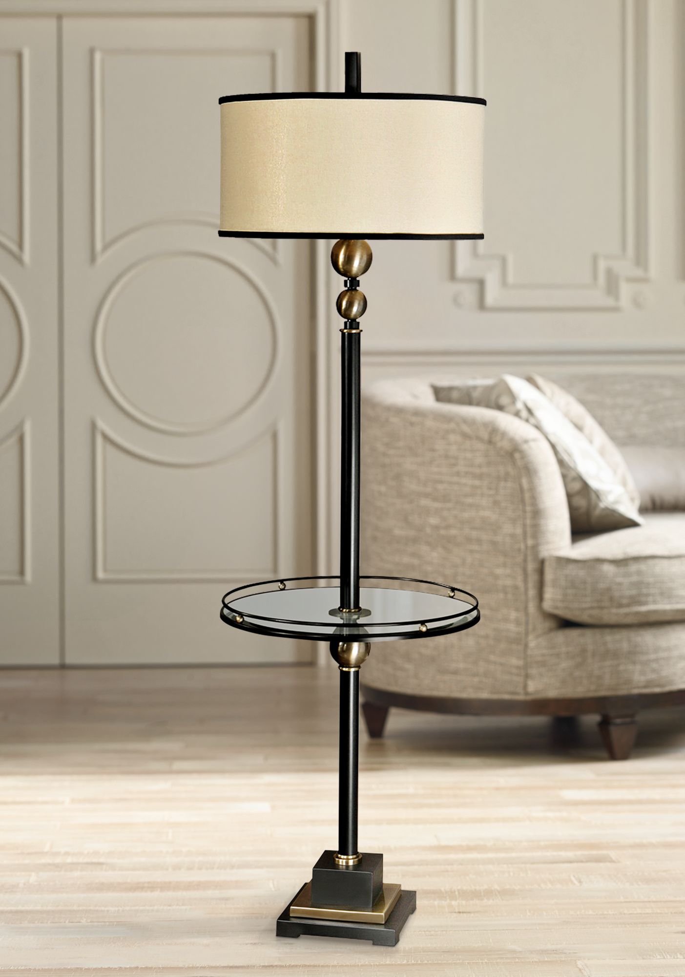 floor lamps with attached tray