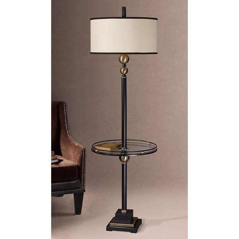 Uttermost Revolution 65 1/2&quot; High End Table Floor Lamp more views