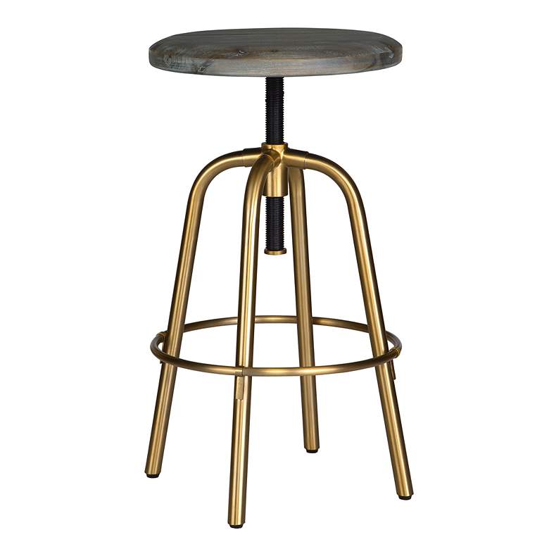 Image 2 Uttermost Revolve 24" to 30" Adjustable Counter Stool