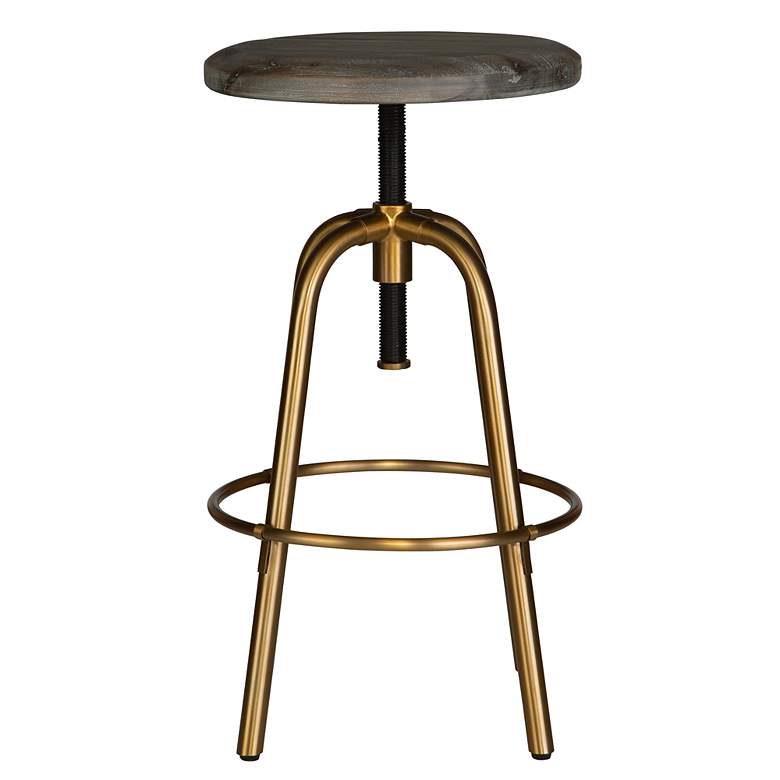Image 3 Uttermost Revolve 24" to 30" Adjustable Counter Stool more views