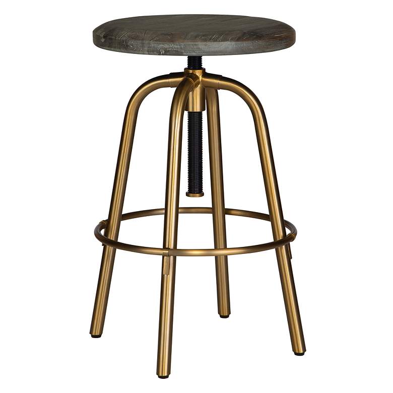 Image 4 Uttermost Revolve 24" to 30" Adjustable Counter Stool more views
