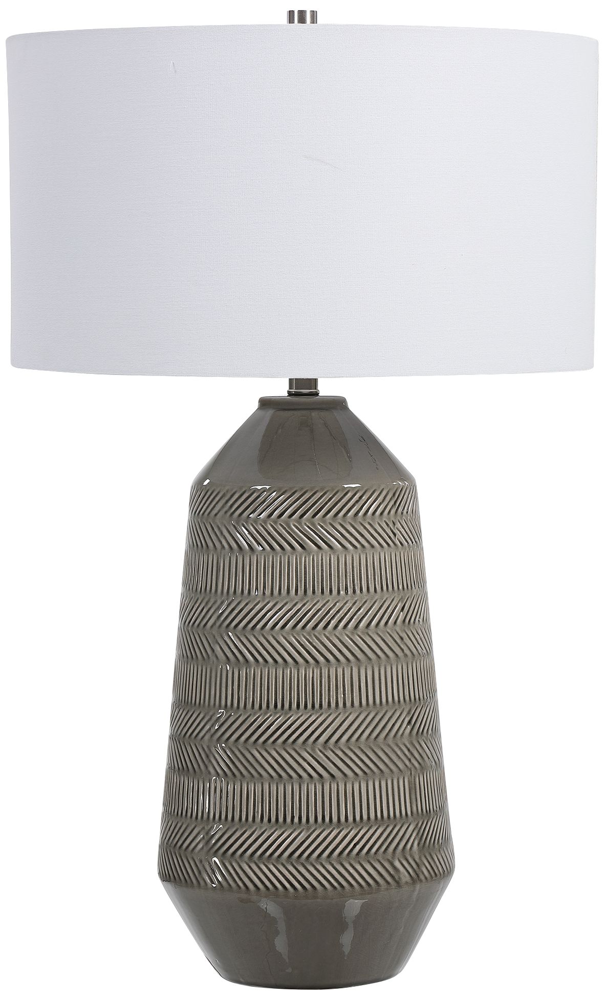 Uttermost Rewind 31 1/2" Soft Gray Glaze Ceramic Table Lamp