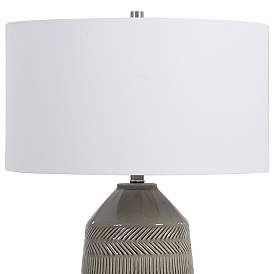 Image4 of Uttermost Rewind 31 1/2" Soft Gray Glaze Ceramic Table Lamp more views