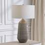 Uttermost Rewind 31 1/2" Soft Gray Glaze Ceramic Table Lamp