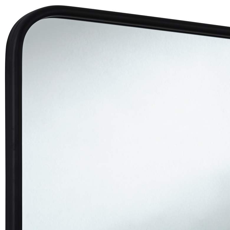 Image 3 Uttermost Rexi 24" x 38" Black Rectangular Wall Mirror more views