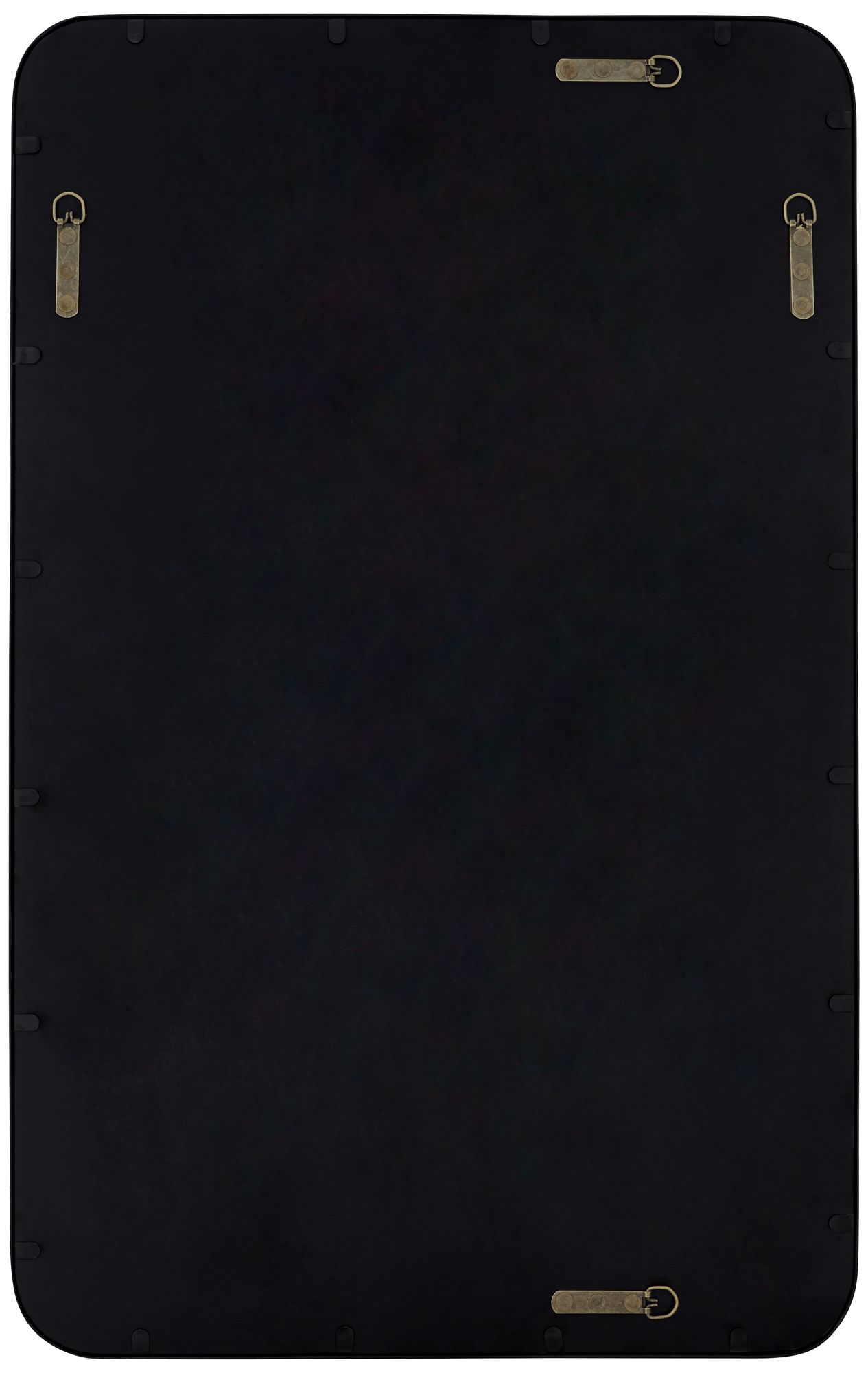 Uttermost Rexi 24" x 38" Black Rectangular Wall Mirror