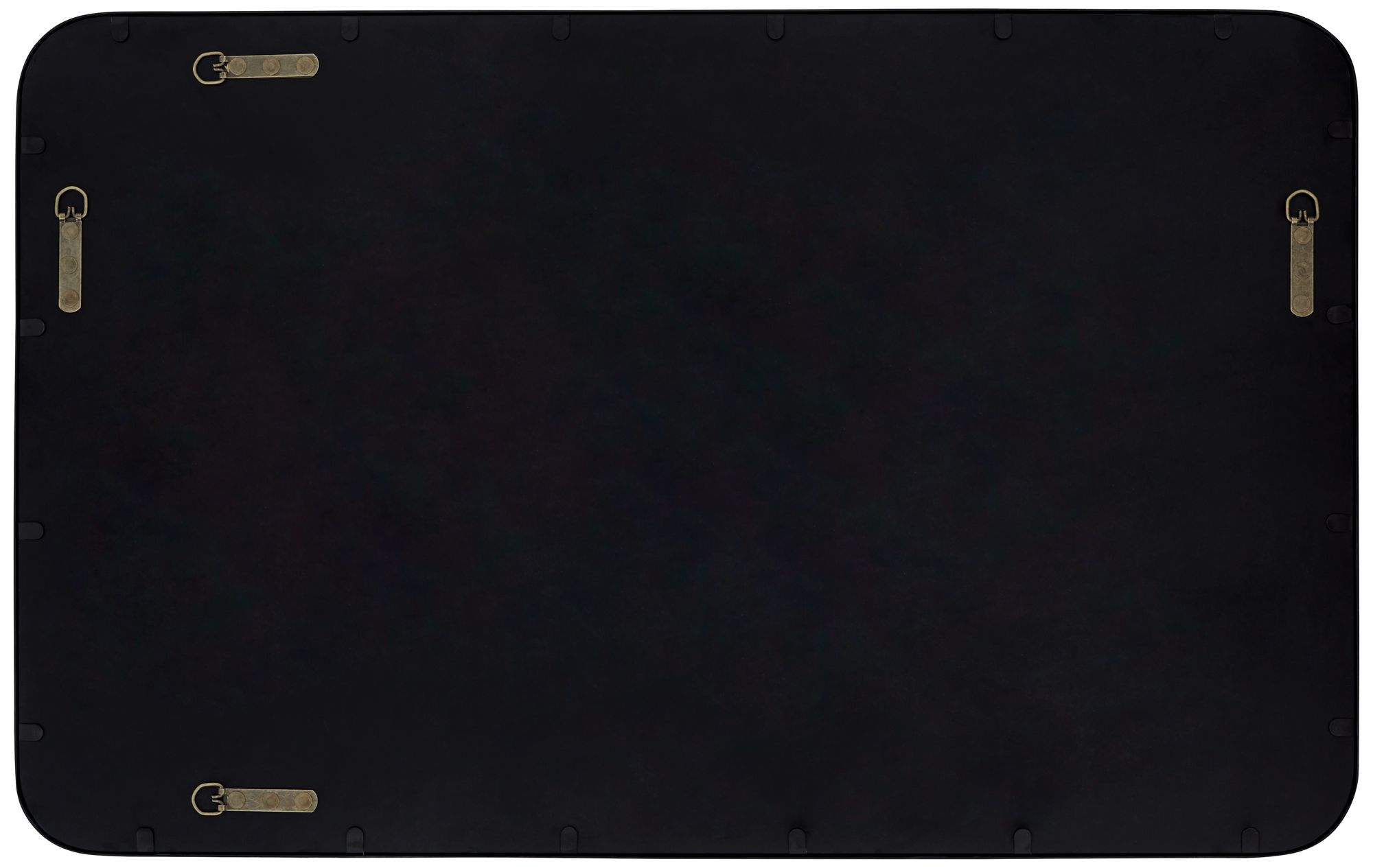 Uttermost Rexi 24" x 38" Black Rectangular Wall Mirror