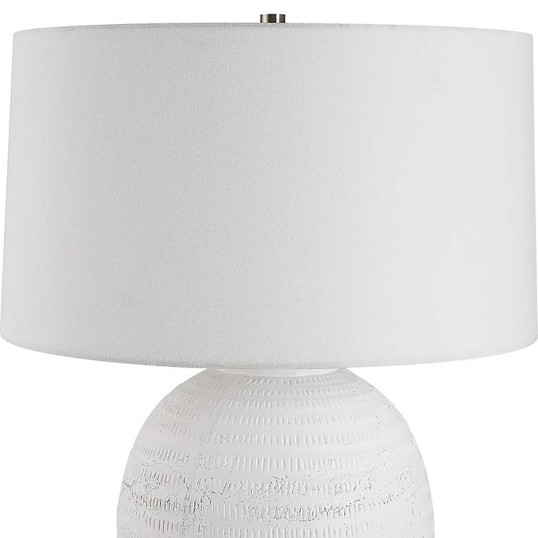 Image 5 Uttermost Reyna 28 1/2 inch High White Ceramic Table Lamp more views