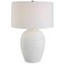 2_Uttermost Reyna 29" High Chalk White Ceramic Table Lamp
