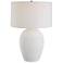 Uttermost Reyna 29" High Chalk White Ceramic Table Lamp