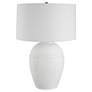 4_Uttermost Reyna 29" High Chalk White Ceramic Table Lamp more views