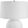6_Uttermost Reyna 29" High Chalk White Ceramic Table Lamp more views