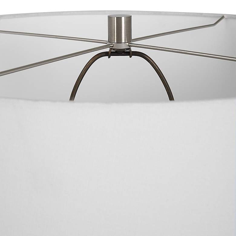 Image 7 Uttermost Reyna 29" High Chalk White Ceramic Table Lamp more views