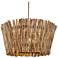 Uttermost Rhea 29 1/2" Wide 4 Lt Natural Wood Chandelier