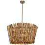 4_Uttermost Rhea 29 1/2" Wide 4 Lt Natural Wood Chandelier more views