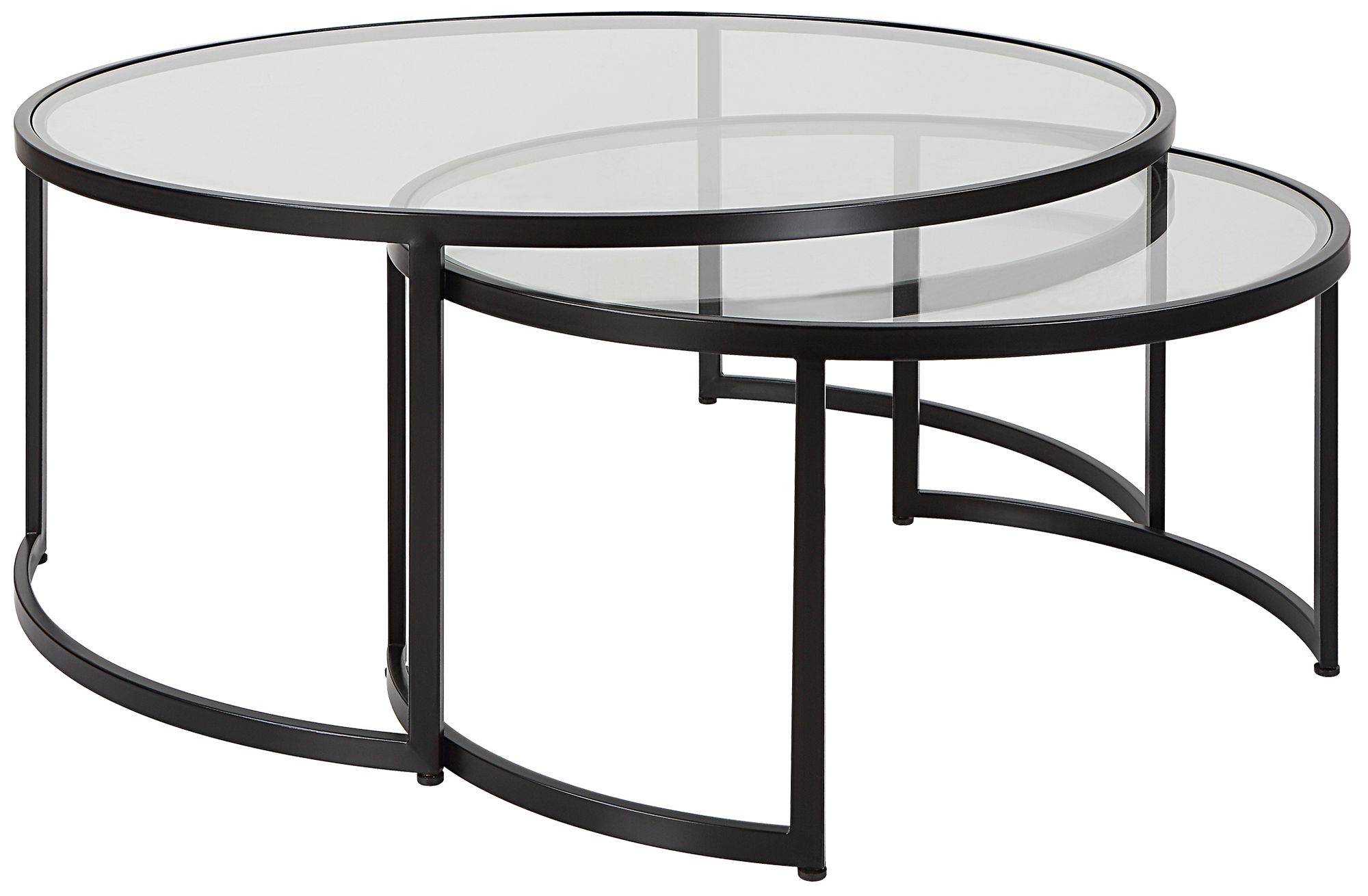 Image 2 Uttermost Rhea Black Nesting Coffee Tables, Set of 2