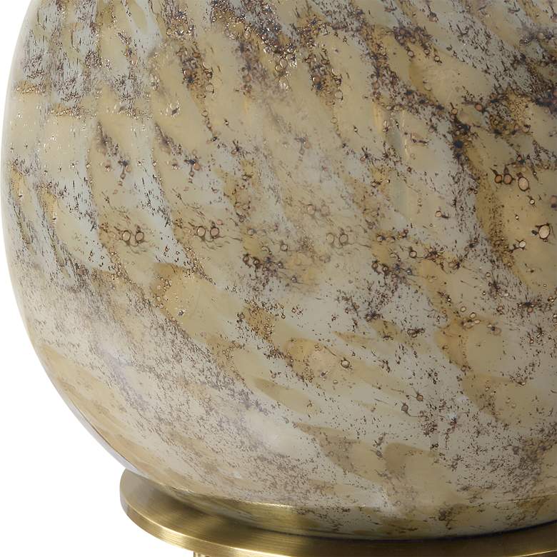 Image 7 Uttermost Rhine Warm Brown and Smoke Gray Glass Table Lamp more views